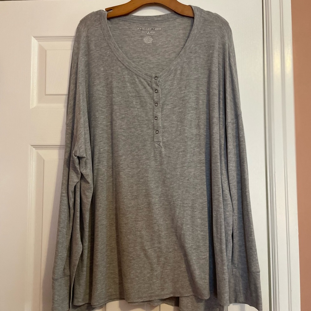 Gray Long Sleeve American Eagle